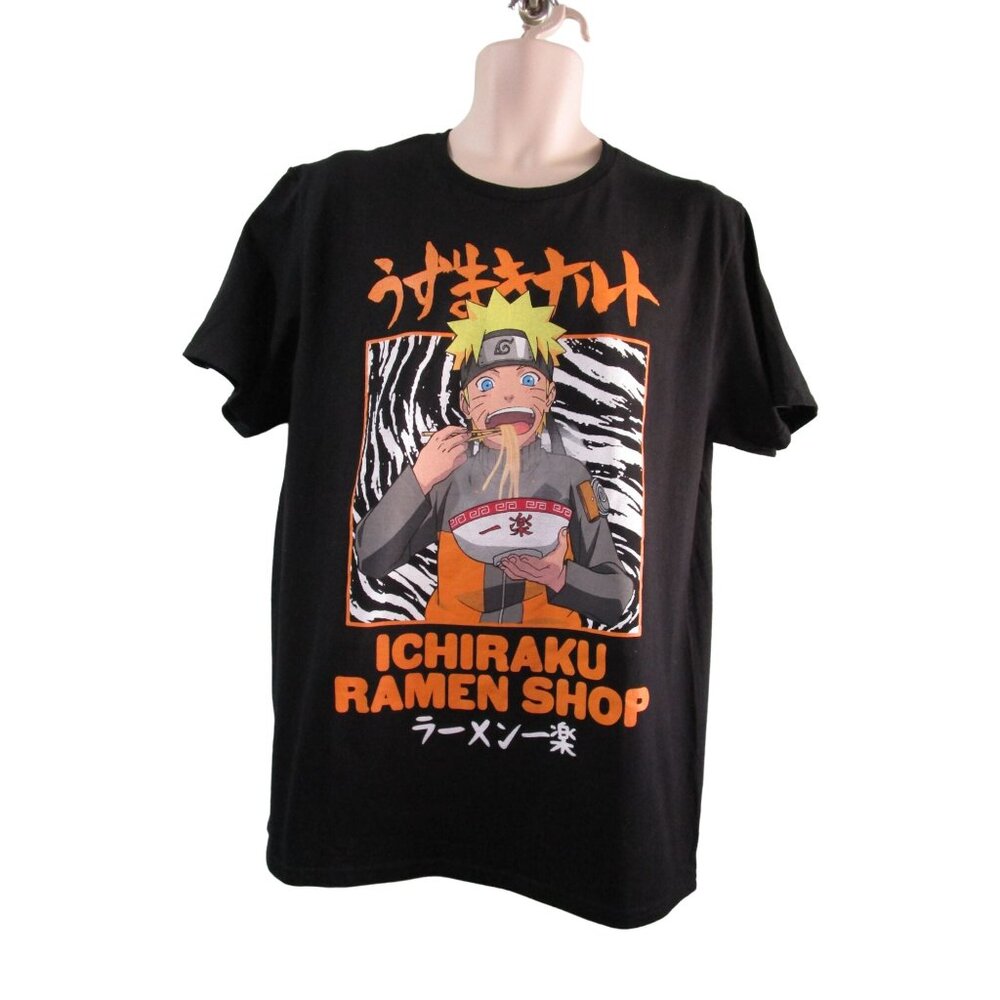 Uzumaki Naruto Shippuden Collection Ichiraku Ramen Shop Anime Style T Shirt Lg - Picture 9 of 12
